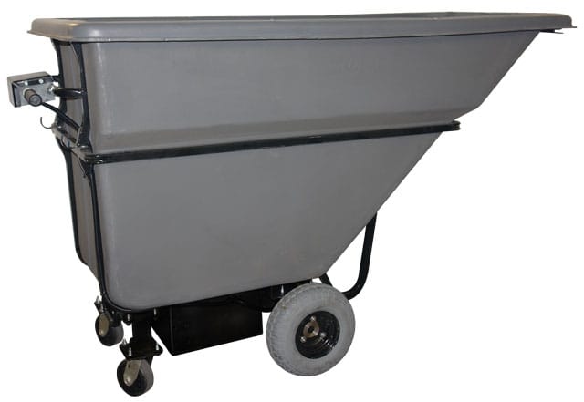 New Motorized Dump Hopper eliminates strains and pains from