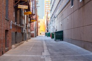 Dumpsters waiting for an Electric Dumpster Movers