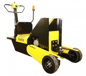 New CartCaddyHD Chain Drive Cart Mover pulls and pushes loads up to 50,000 lbs.