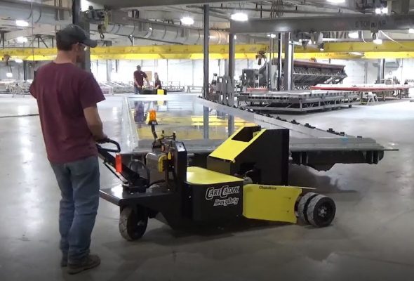 Video: CartCaddy HD Chain Drive Maneuvers Heavy Equipment in Limited Space