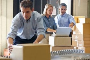 Workers In Distribution Warehouse