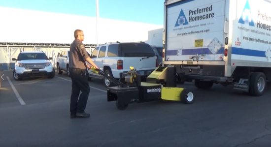 Video: TruckCaddy Pushes Trucks Up 5-6% Grade with Ease