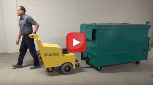 Video: WasteCaddy Easily Transports Apartment Complex Dumpsters