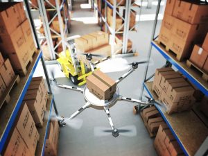 Drones for the Futuristic Warehouse